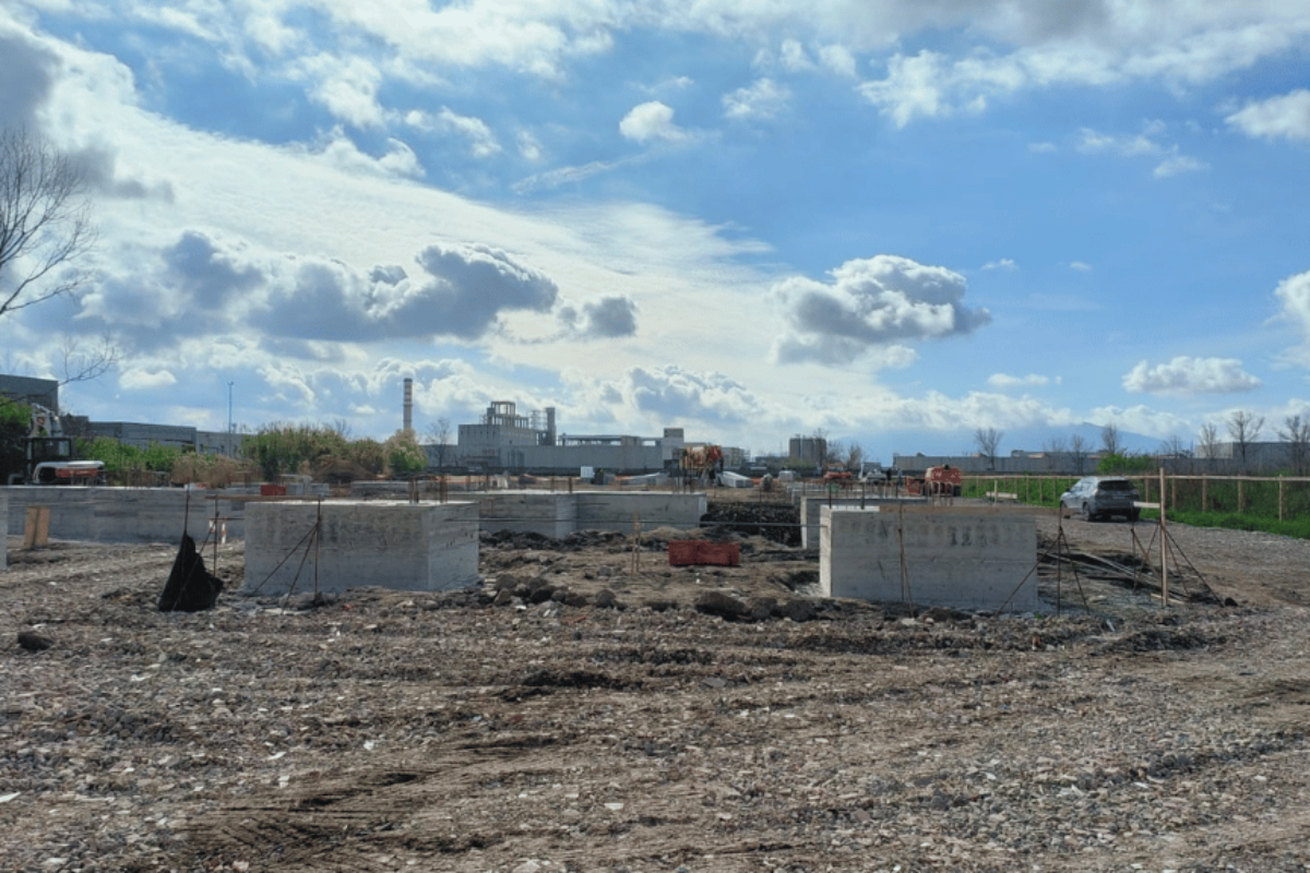 Milestone: Mecoser Sistemi S.p.A. lays the first pillar of its new plant