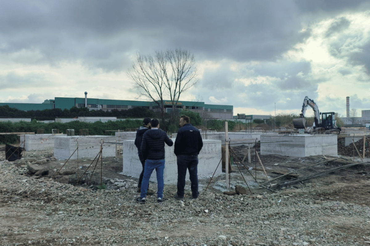 Milestone: Mecoser Sistemi S.p.A. lays the first pillar of its new plant